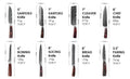 Professional Chef Knife Set | High-Carbon Steel Blades with Ergonomic Pakka Wood Handles for Precision Cutting 6