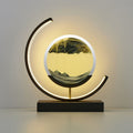 Quicksand LED Table Lamp with 360° Rotating Sand Art and Warm White Light for Bedroom or Desk