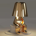RayDudes Sculptural Figure Lamp – Poseable LED Decorative Light for Shelf, Desk & Bedside