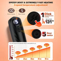 Rechargeable Electric Hand Warmers Set of 2 with LED Display, 5 Heat Settings, Ergonomic Design, USB Rechargeable