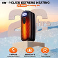 Rechargeable Electric Hand Warmers Set of 2 with LED Display, 5 Heat Settings, Ergonomic Design, USB Rechargeable