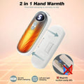 Rechargeable Electric Hand Warmers Set of 2 with LED Display, 5 Heat Settings, Ergonomic Design, USB Rechargeable