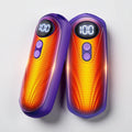 Rechargeable Electric Hand Warmers Set of 2 with LED Display, 5 Heat Settings, Ergonomic Design, USB Rechargeable