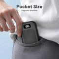 Rechargeable Electric Hand Warmers with LED Display, Three Heat Levels, USB Rechargeable, Portable Reusable Pocket Heater