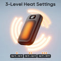 Rechargeable Electric Hand Warmers with LED Display, Three Heat Levels, USB Rechargeable, Portable Reusable Pocket Heater