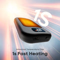Rechargeable Electric Hand Warmers with LED Display, Three Heat Levels, USB Rechargeable, Portable Reusable Pocket Heater