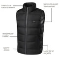 Rechargeable Heated Gilet with Adjustable Temperature Control – Unisex Body Warmer Vest