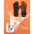 Rechargeable Heated Gloves with Touchscreen Fingertips and Adjustable 3 Heat Levels – Windproof Insulated Winter Gloves