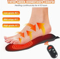Rechargeable Heated Insoles with Remote Control – Slim Heated Shoe Inserts for Targeted Foot Warmth, 3 Adjustable Heat Levels