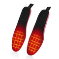 Rechargeable Heated Insoles with Remote Control for Plantar Fascia and High Arch Support