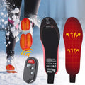 Rechargeable Heated Insoles with Remote Control for Plantar Fascia and High Arch Support