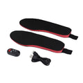 Rechargeable Heated Insoles with Remote Control for Plantar Fascia and High Arch Support