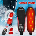 Rechargeable Heated Insoles with Wireless Remote Control – Adjustable Heated Shoe Inserts for All-Day Comfort and Arch Support