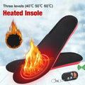 Rechargeable Heated Insoles with Wireless Remote Control – Adjustable Heated Shoe Inserts for All-Day Comfort and Arch Support