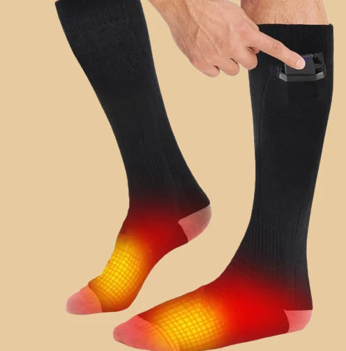 Rechargeable Heated Socks for Men and Women – Fast Heat-Up with Adjustable Temperature Control, Warming Socks for Cold Weather
