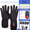 Rechargeable Heated Winter Gloves with Touchscreen Fingertips and Adjustable Heat Control
