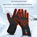 Rechargeable Heated Winter Gloves with Touchscreen Fingertips and Adjustable Heat Control