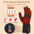 Rechargeable Heated Winter Gloves with Touchscreen Fingertips and Adjustable Heat Control