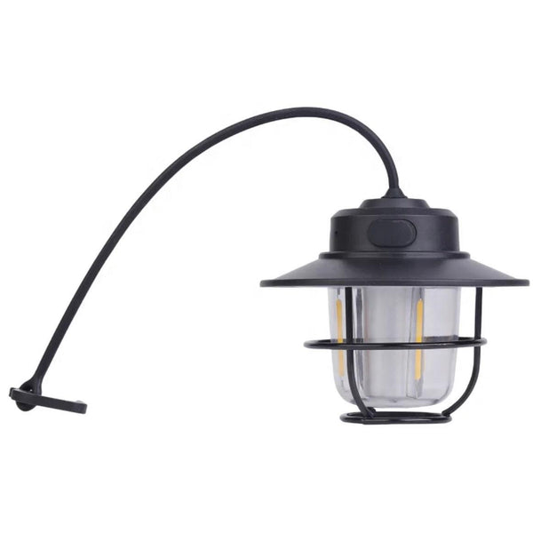 Rechargeable LED Camping Lantern with USB Type-C Charging and 7 Adjustable Light Modes - Waterproof Retro Design