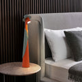 Rechargeable LED Desk Lamp with Touch Control - Artistic Modern Design, Cordless Table Lamp for Soft Ambient Lighting