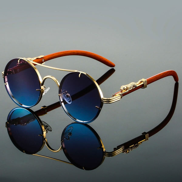 RetroStyle | Oval Metal Sunglasses with UV Protection - Lightweight Frame Design 0