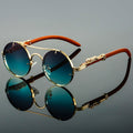 RetroStyle | Oval Metal Sunglasses with UV Protection - Lightweight Frame Design 3