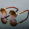 RetroStyle | Oval Metal Sunglasses with UV Protection - Lightweight Frame Design 4