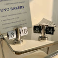 Retro Flip Clock | Automatic Silent Operation with Oversized Digits | Minimalist Design for Distraction-Free Spaces 1