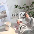 Retro Flip Clock | Automatic Silent Operation with Oversized Digits | Minimalist Design for Distraction-Free Spaces 6