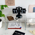Retro Flip Clock | Automatic Silent Operation with Oversized Digits | Minimalist Design for Distraction-Free Spaces 7