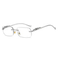 Rimless Sunglasses – Leopard Head Design, UV400 Protection 12