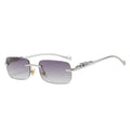 Rimless Sunglasses – Leopard Head Design, UV400 Protection 14