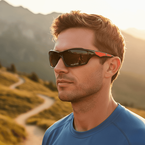 Round Polarized Sunglasses with UV400 Protection - Lightweight Metal Frame 0