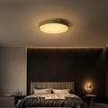 Scandinavian Flush Mount Ceiling Light, Iron Frame with Acrylic Diffuser – Modern Minimalist Design for Dining Room and Living Spaces