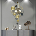 Sculptural Gold Orbit Wall Clock with Silent Quartz Movement | Modern Decorative Timepiece for Contemporary Spaces 3