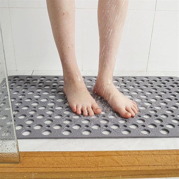 Non-Slip Shower Mat with Suction Cups – Antibacterial Bath Mat for Safe and Hygienic Shower Experience
