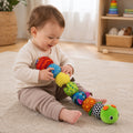 Sensory Plush Musical Caterpillar Toy for Babies with Colorful Patterns | Soft Developmental Toy for Engaging Learning 2