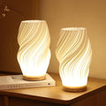 Serene Wavecrest Table Lamp – Organic Wave Form, Ambient LED Bedside & Living Room Light