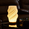 Serene Wavecrest Table Lamp – Organic Wave Form, Ambient LED Bedside & Living Room Light