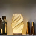 Serene Wavecrest Table Lamp – Organic Wave Form, Ambient LED Bedside & Living Room Light