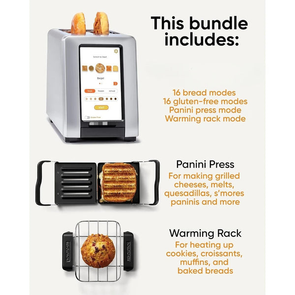 Smart Toaster Pro | Touchscreen 2-Slice Toaster with Panini Press 1