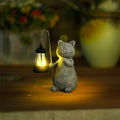 Solar-Powered Golden Glow Cat Garden Statue – Whimsical Outdoor Resin Sculpture for Enchanting Garden Lighting