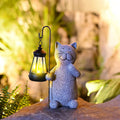 Solar-Powered Golden Glow Cat Garden Statue – Whimsical Outdoor Resin Sculpture for Enchanting Garden Lighting