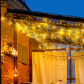 Solar-Powered Hemp Rope Lights – 5m Waterproof Outdoor Lighting with Dusk-to-Dawn Sensor and 100 LED Bulbs
