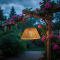 SolarTwine Rattan Solar Lantern – Outdoor Garden Lantern with Warm LED Glow, Medium or Large