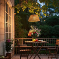 SolarTwine Rattan Solar Lantern – Outdoor Garden Lantern with Warm LED Glow, Medium or Large