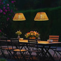 SolarTwine Rattan Solar Lantern – Outdoor Garden Lantern with Warm LED Glow, Medium or Large