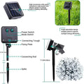 Solar Cherry Blossom String Lights – Waterproof Outdoor Patio Lights with Warm White LED for Garden Decoration