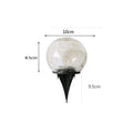 Solar Cracked Glass Globe Outdoor Light with Dusk-to-Dawn Sensor – Waterproof Solar Garden Light for Pathway and Patio