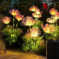 Solar Flower Fairy Lights – Outdoor Decorative LED Garden Lights with Stainless Steel Stems for Elegant Illumination